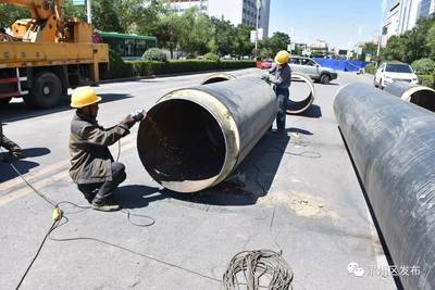 争分夺秒抢进度 精雕细琢保质量——酒泉城区热电联供区域供热一级管网优化改造工程顺利推进